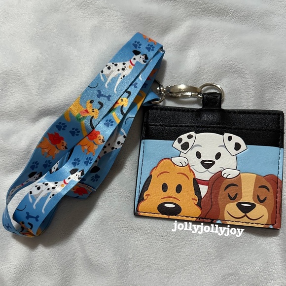 NWOT Loungefly Disney Dogs Mini Backpack with Wallet and Lanyard Card Case Set - Picture 13 of 14